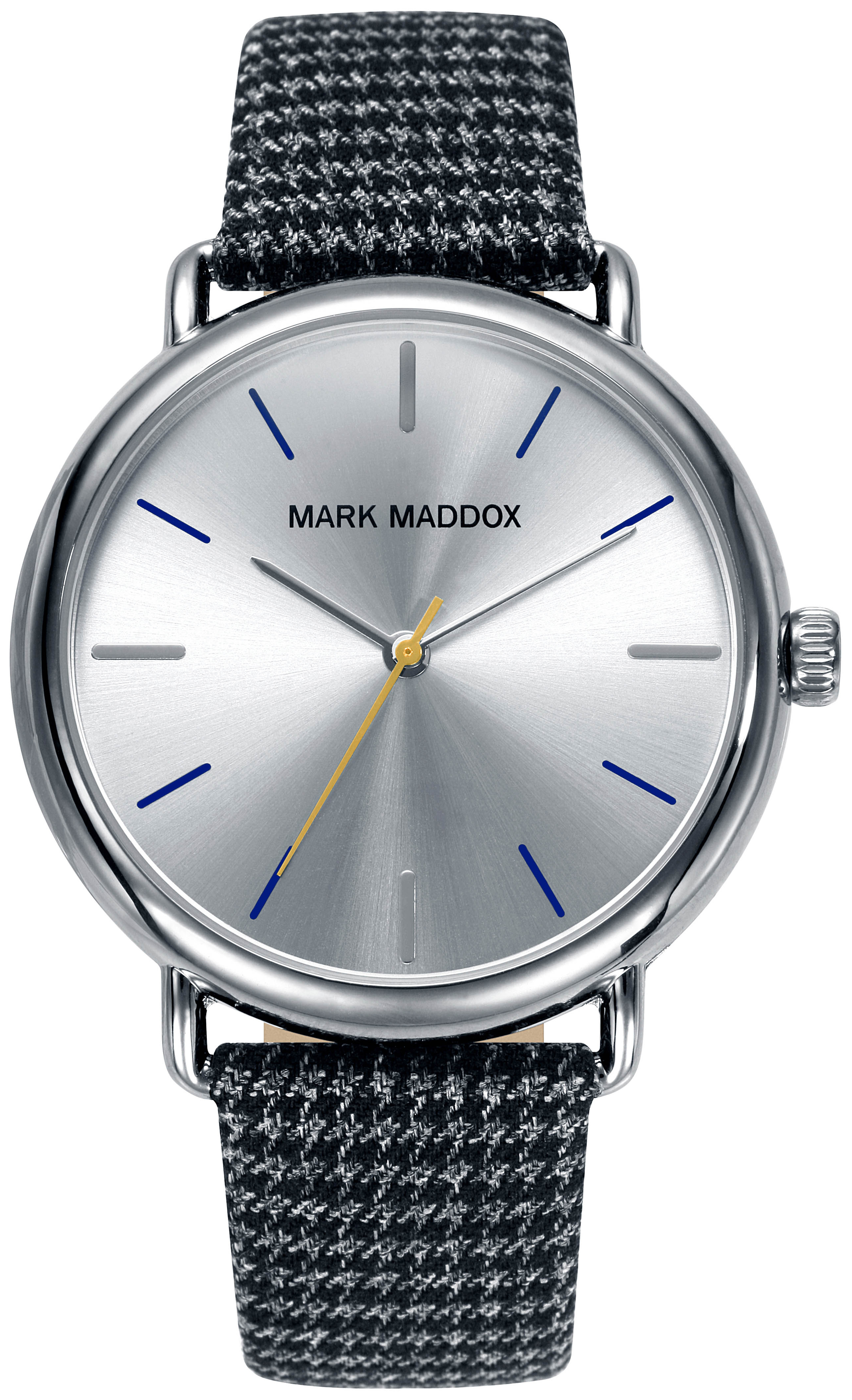 Mark Maddox Herrklocka HC3029-87 Classic Silverfärgad/Textil Ø42 mm - Mark Maddox