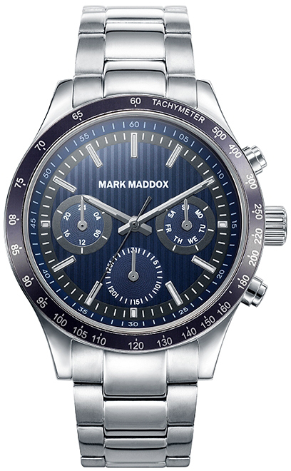 Mark Maddox Herrklocka HM7017-37 Classic Blå/Stål Ø42 mm - Mark Maddox