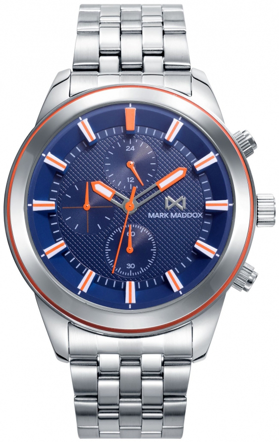 Mark Maddox Herrklocka HM7153-37 Midtown Blå/Stål Ø41 mm - Mark Maddox