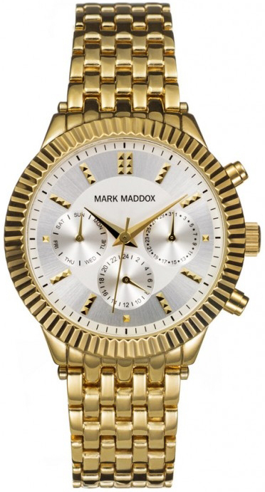 Mark Maddox Damklocka MM0009-27 Classic Gulguldtonat stål Ø38 mm - Mark Maddox