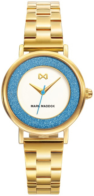 Mark Maddox Damklocka MM7107-00 Classic Gulguldtonat stål Ø30 mm - Mark Maddox