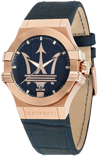 Maserati Herrklocka R8851108027 Potenza Blå/Läder Ø42 mm - Maserati