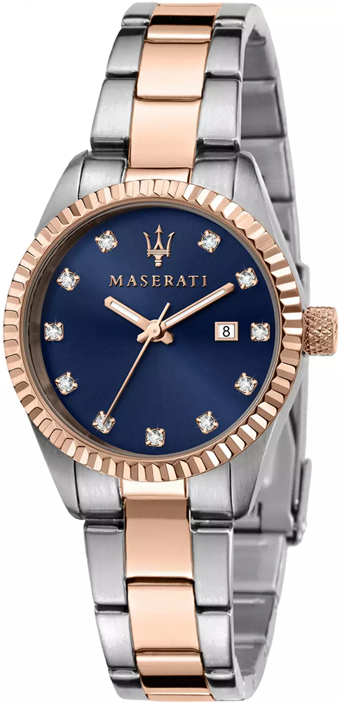 Maserati Damklocka R8853100507 Competizione Blå/Roséguldstonat - Maserati