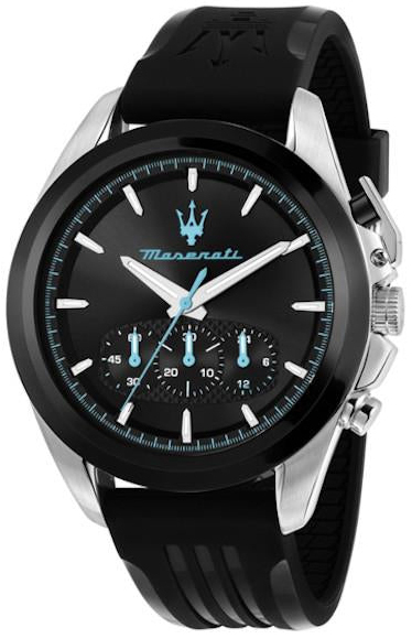 Maserati Herrklocka R8871612047 Traguardo Svart/Gummi &Oslash;43 mm