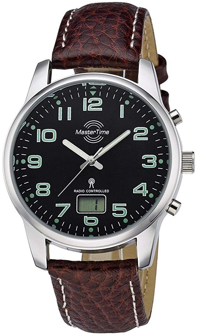 Master Time Herrklocka MTGA-10426-22L Funk Basic Svart/Läder Ø41 mm - Master Time