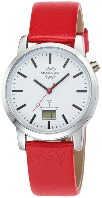 Master Time Herrklocka MTGA-10917-11L Super Power Vit/L&auml;der &Oslash;41 mm