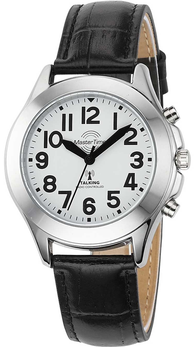 Master Time Damklocka MTLA-10705-60L Classic Vit/L&auml;der &Oslash;38 mm