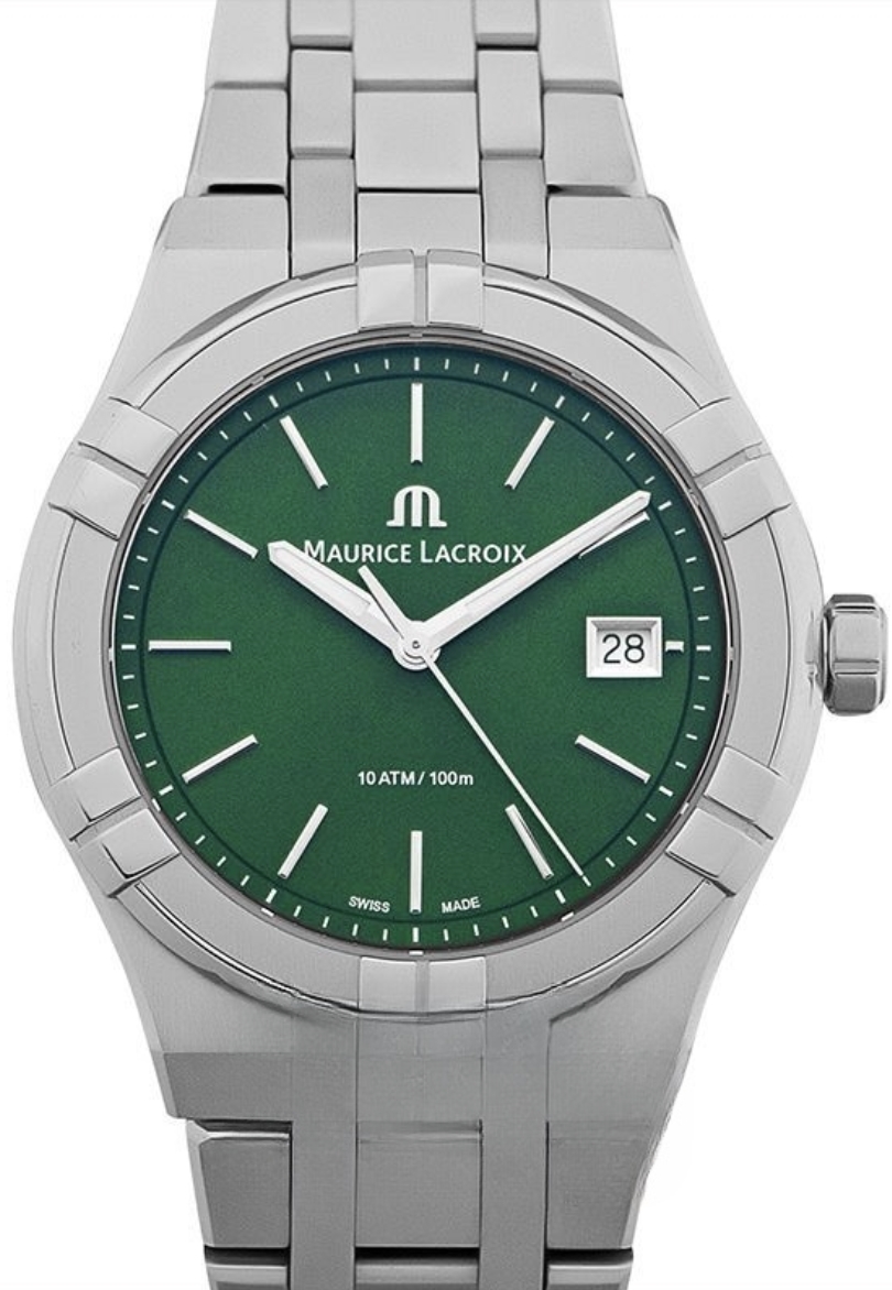 Maurice Lacroix Herrklocka AI1108-SS002-630-1 Aikon Grön/Stål Ø40 - Maurice Lacroix