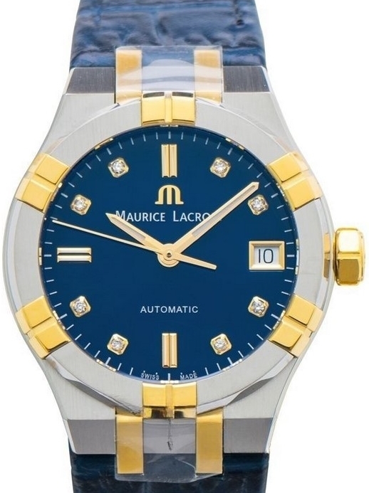 Maurice Lacroix Damklocka AI6006-PVY11-450-1 Aikon Blå/Läder Ø35 mm - Maurice Lacroix