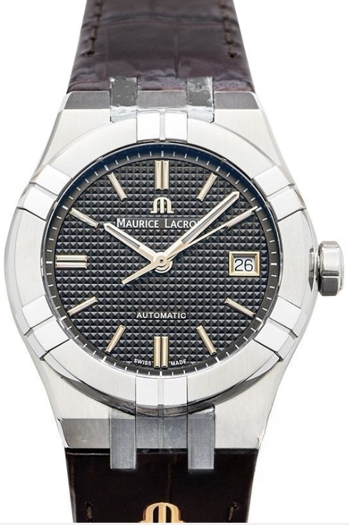 Maurice Lacroix Herrklocka AI6007-SS001-331-1 Aikon Grå/Läder Ø39 - Maurice Lacroix