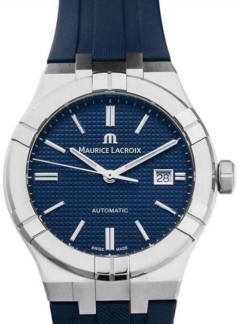 Maurice Lacroix Herrklocka AI6008-SS000-430-4 Aikon Blå/Gummi Ø42 mm - Maurice Lacroix