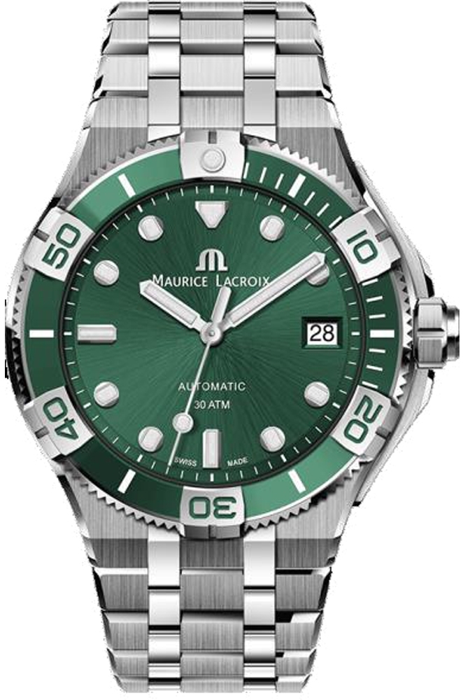 Maurice Lacroix AI6057-SSL5F-630-D Aikon Grön/Stål Ø38 mm - Maurice Lacroix