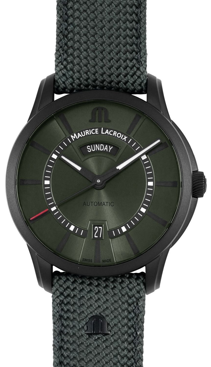 Maurice Lacroix Herrklocka PT6358-DLB04-630-5 Pontos Grön/Läder - Maurice Lacroix
