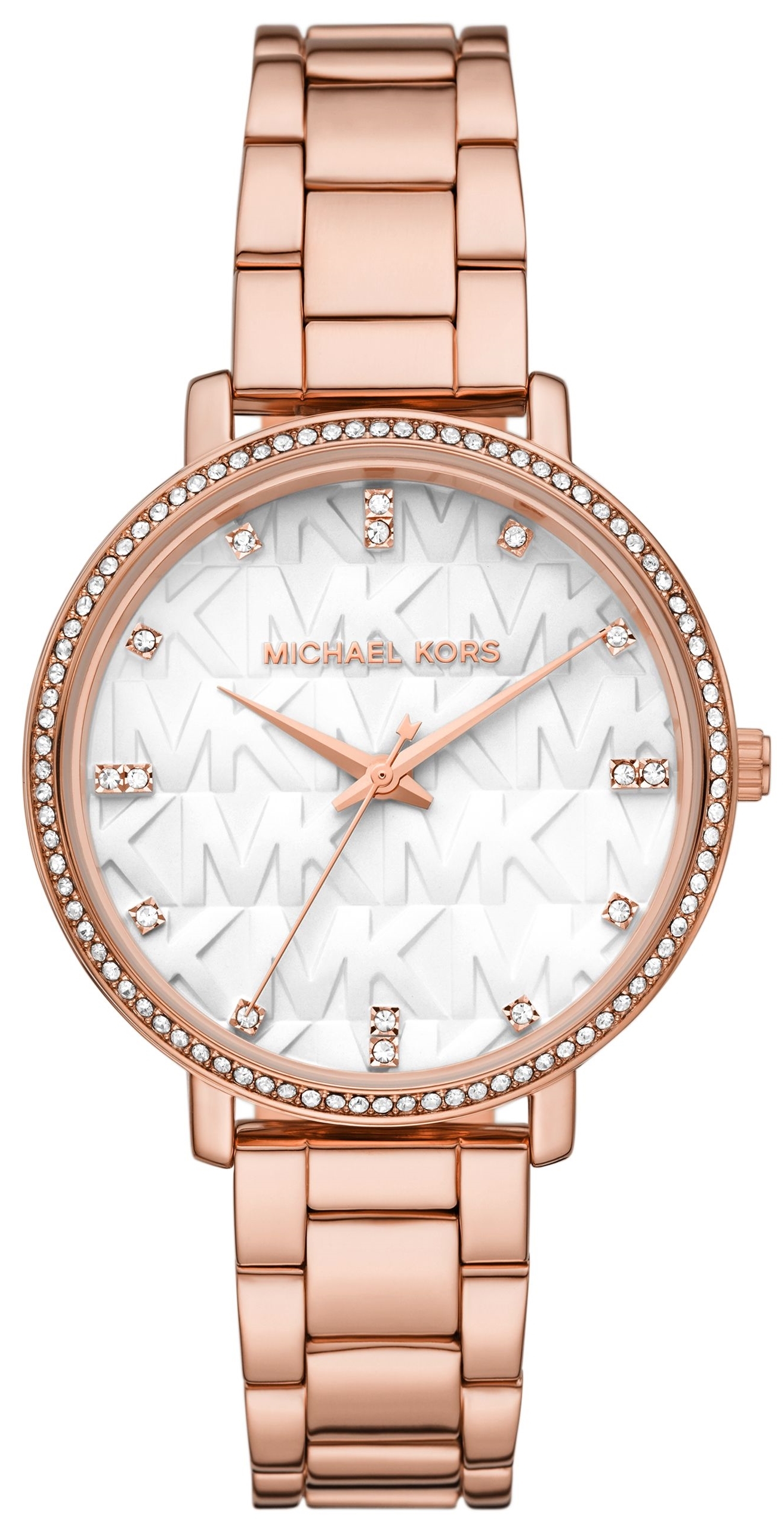 Michael Kors Damklocka MK4594 Pyper Vit/Roséguldstonat stål Ø39 mm - Michael Kors