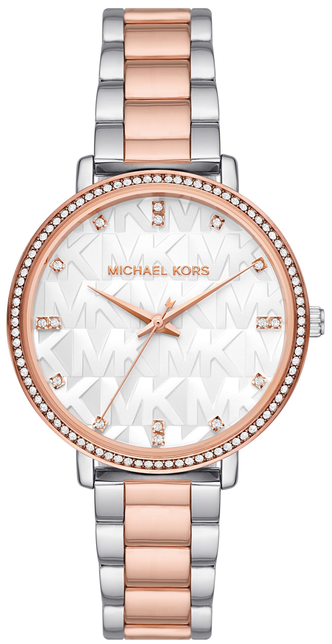Michael Kors Damklocka MK4667 Pyper Silverfärgad/Roséguldstonat - Michael Kors
