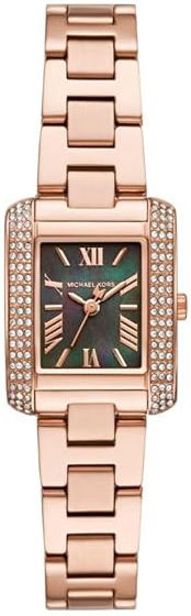 Michael Kors Damklocka MK4868 Emery Svart/Roséguldstonat stål - Michael Kors