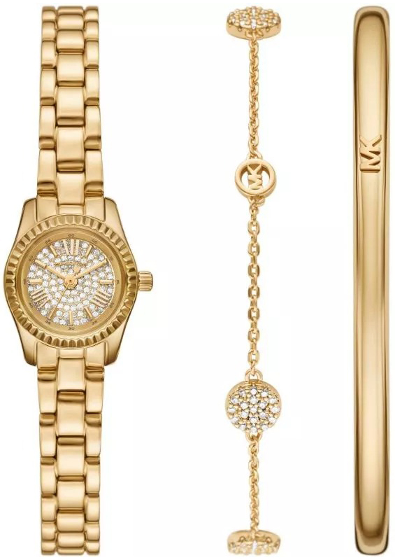 Michael Kors Damklocka MK4944SET Lexington Guld/Gulguldtonat stål - Michael Kors