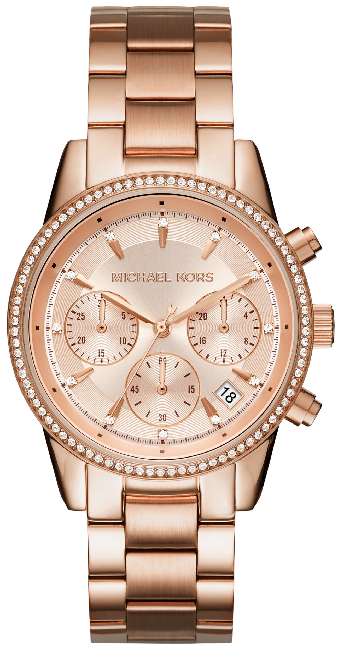 Michael Kors Damklocka MK6357 Ritz Roséguldstonad/Roséguldstonat - Michael Kors