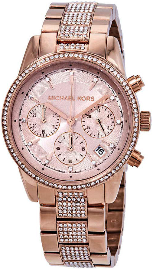 Michael Kors Damklocka MK6485 Ritz Roséguldstonad/Roséguldstonat - Michael Kors