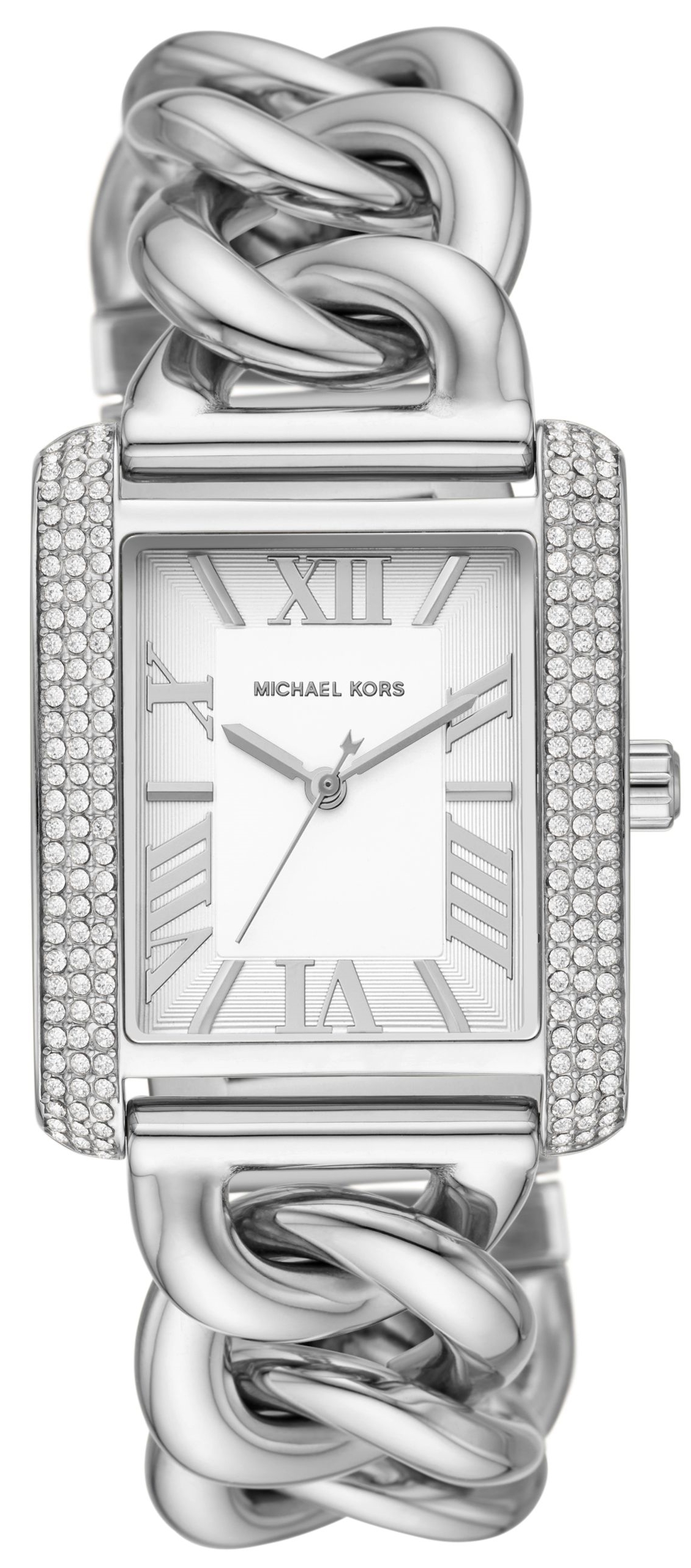 Michael Kors Damklocka MK7438 Emery Vit/Stål Ø40 mm - Michael Kors