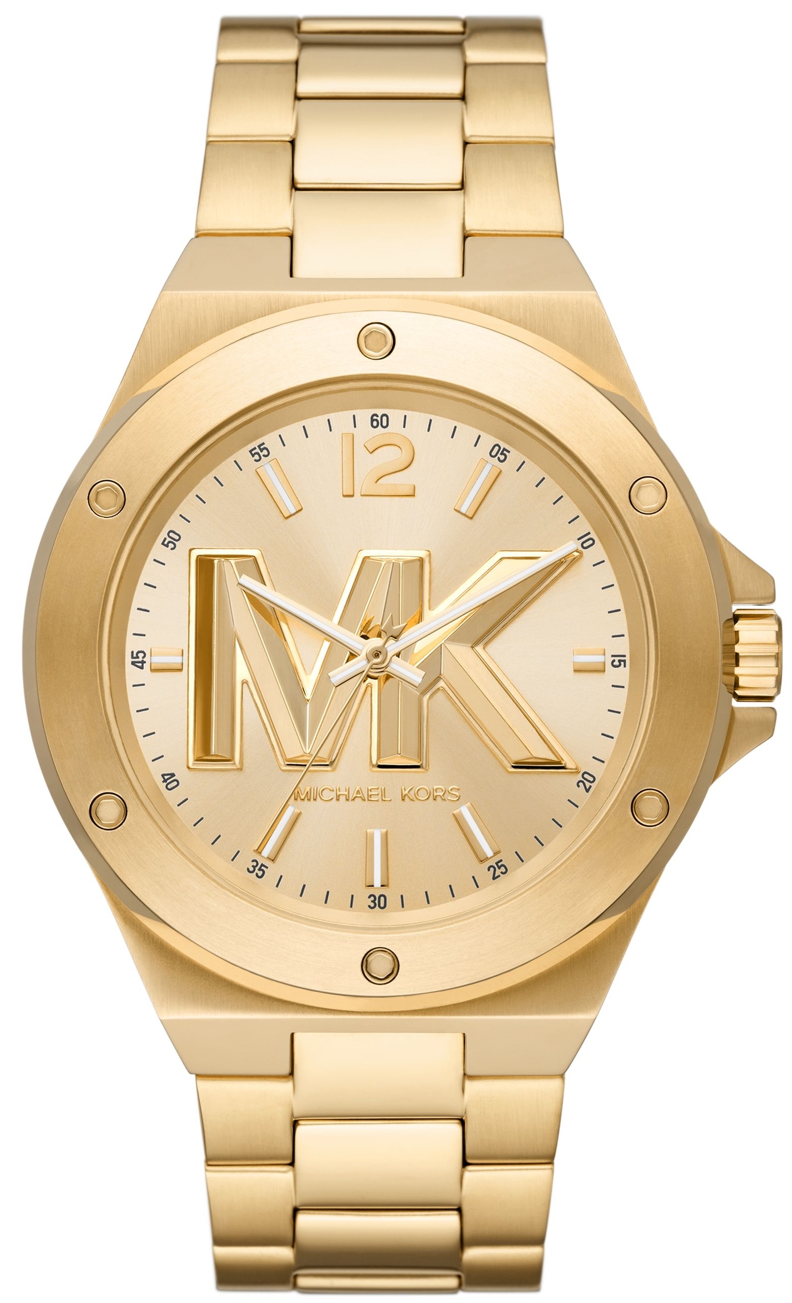 Michael Kors Herrklocka MK8939 Lennox Guldtonad/Guldtonat stål Ø45 - Michael Kors