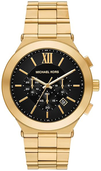 Michael Kors Herrklocka MK9220 Billie Svart/Gulguldtonat stål Ø44 mm - Michael Kors