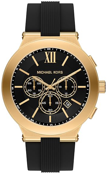 Michael Kors Herrklocka MK9253 Billie Svart/Gummi &Oslash;46 mm