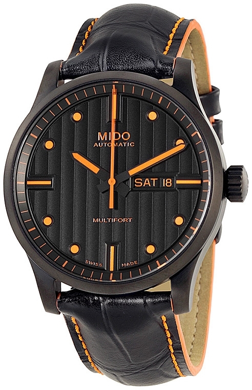 Mido Herrklocka M005.430.36.051.80 Multifort Svart/Läder Ø42 mm - Mido
