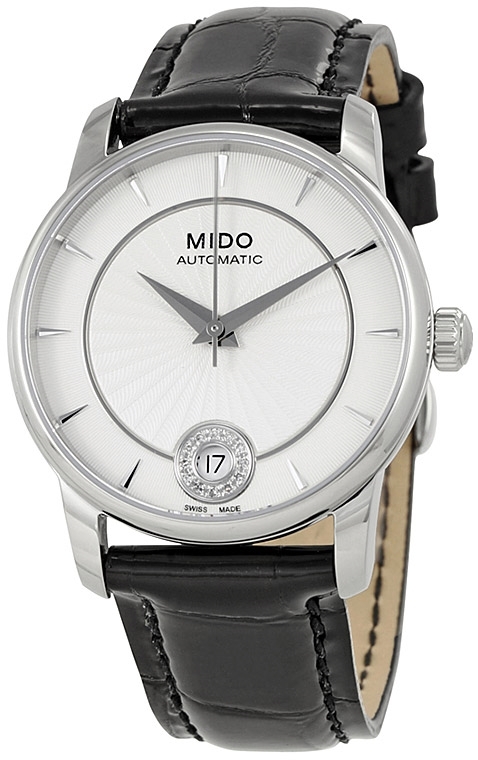 Mido Damklocka M007.207.16.036.00 Baroncelli Silverfärgad/Läder - Mido