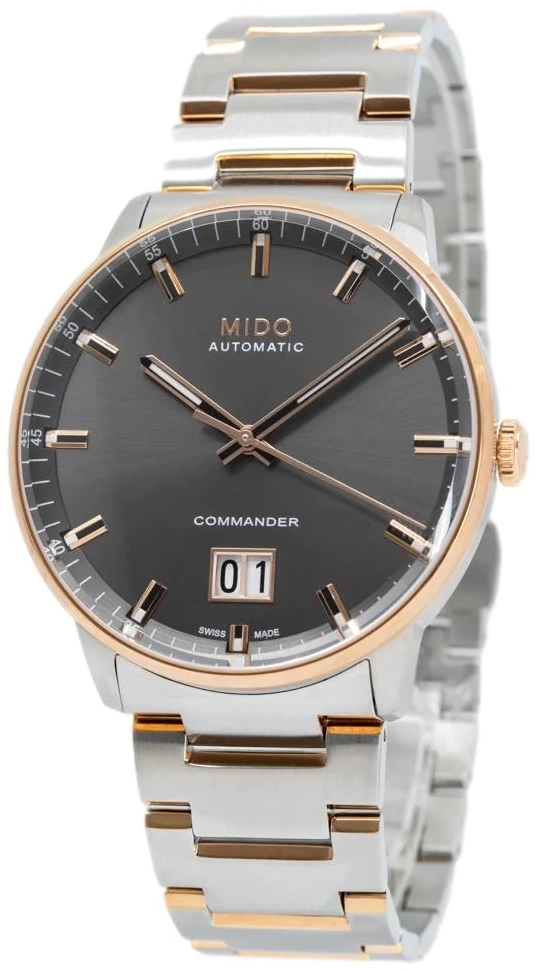 Mido Herrklocka M021.626.22.061.00 Commander Grå/Roséguldstonat - Mido