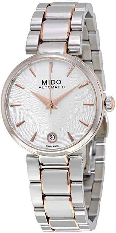 Mido Damklocka M022.207.11.036.10 Baroncelli Silverfärgad/Stål Ø33 - Mido
