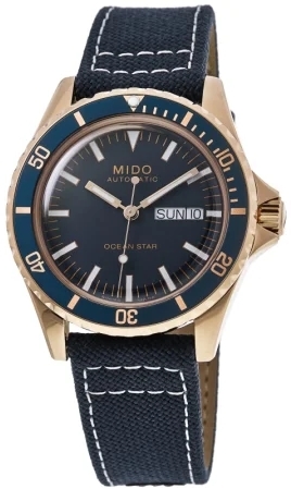 Mido Herrklocka M026.830.38.041.00 Ocean Star Blå/Läder Ø40.5 mm - Mido