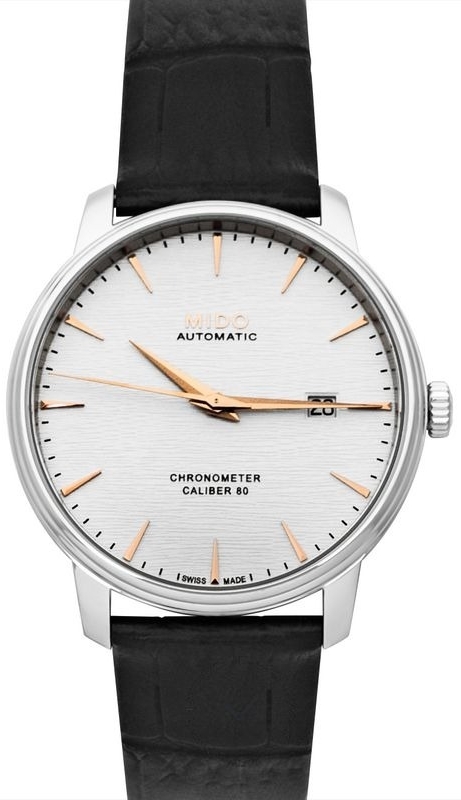 Mido Herrklocka M027.408.16.031.00 Baroncelli Silverfärgad/Läder - Mido