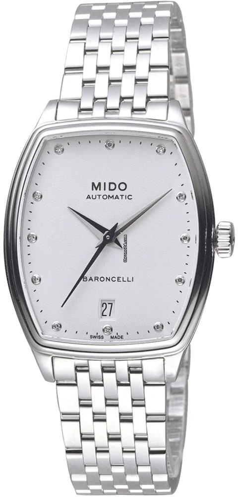 Mido Damklocka M041.307.11.016.00 Baroncelli Vit/Stål - Mido