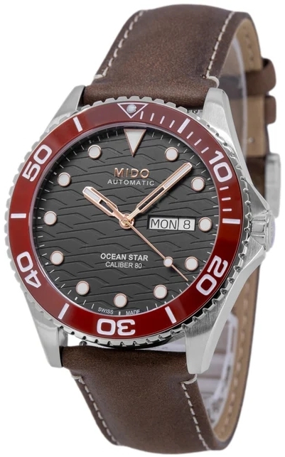 Mido Herrklocka M042.430.16.051.00 Ocean Star Svart/L&auml;der &Oslash;42.5 mm