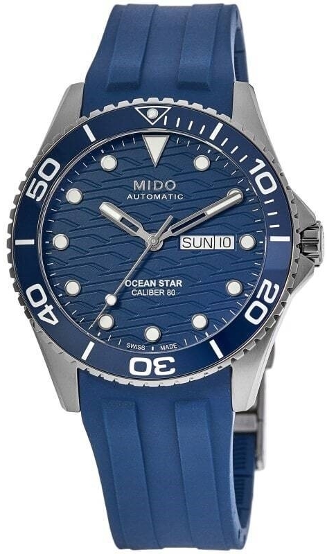 Mido Herrklocka M042.430.17.041.00 Ocean Star Blå/Gummi Ø42.5 mm - Mido