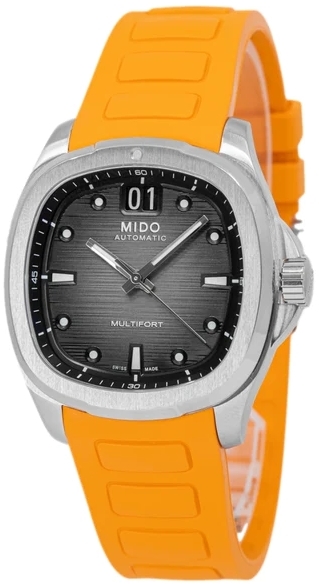 Mido Herrklocka M049.526.17.081.00 Multifort TV Big Date Grå/Gummi - Mido