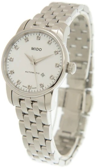 Mido Damklocka M7600.4.66.1 Baroncelli Vit/Stål Ø29 mm - Mido