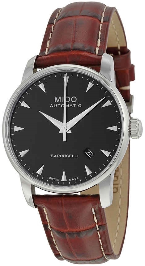 Mido Herrklocka M8600.4.18.8 Baroncelli Svart/Läder Ø38 mm - Mido