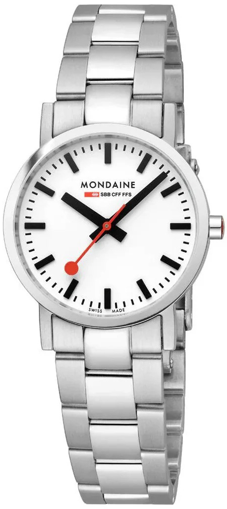 Mondaine Damklocka A658.30323.11SBJ Classic Vit/St&aring;l &Oslash;30 mm