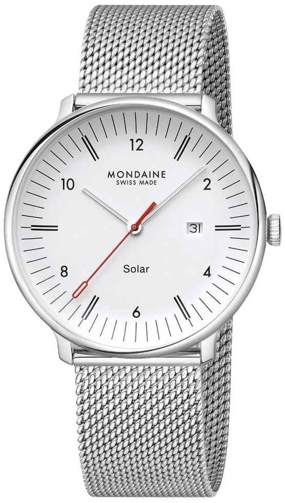 Mondaine Herrklocka MLE.41910.SM Doppio Silverfärgad/Stål Ø41 mm