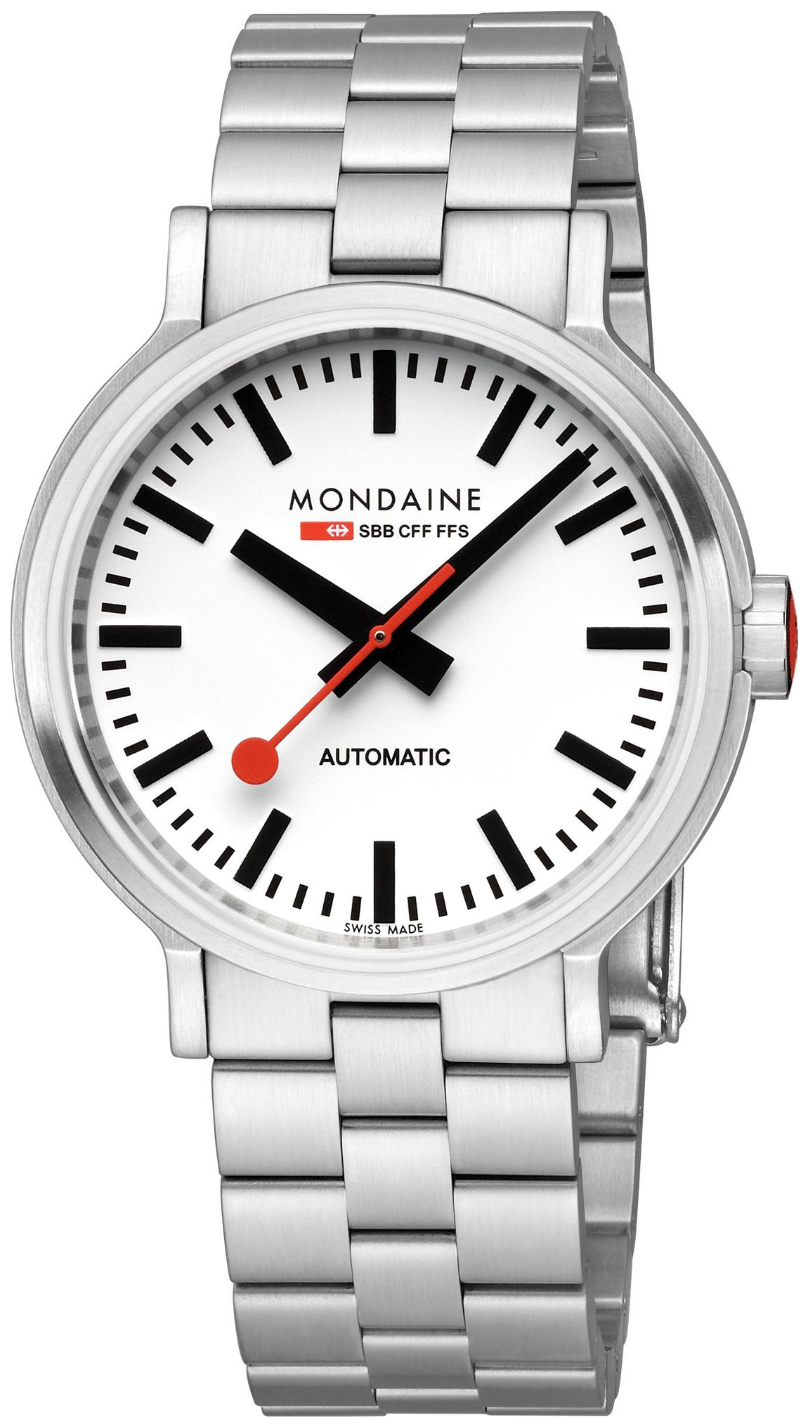 Mondaine Herrklocka MST.4161B.SJ The Original Vit/St&aring;l &Oslash;41 mm