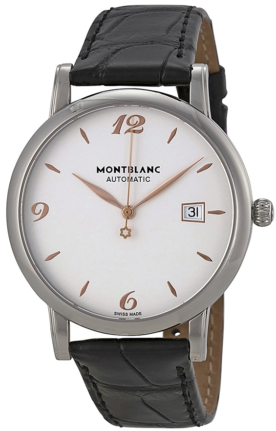 Montblanc Herrklocka 110717 Star Vit/Läder Ø39 mm - Montblanc