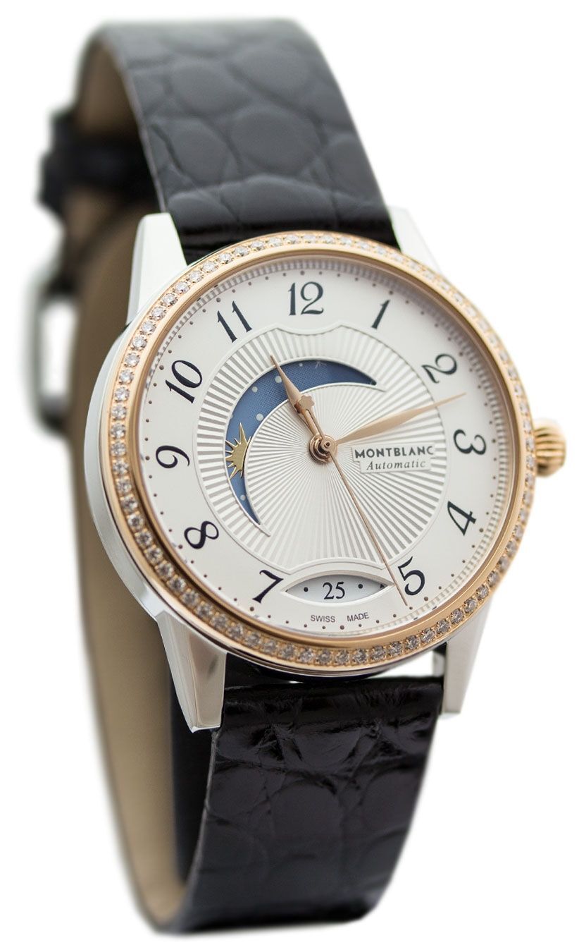 Montblanc Damklocka 112499 Boheme Vit/Läder Ø34 mm - Montblanc