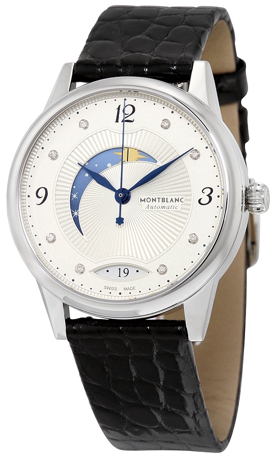 Montblanc Damklocka 112512 Boheme Vit/Läder Ø34 mm - Montblanc