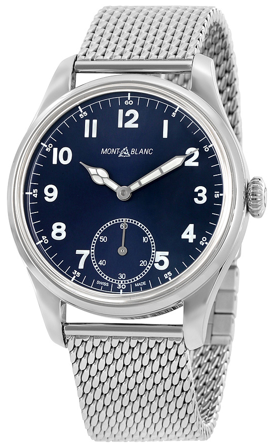 Montblanc 1858 Herrklocka 114958 Blå/Stål Ø44 mm - Montblanc