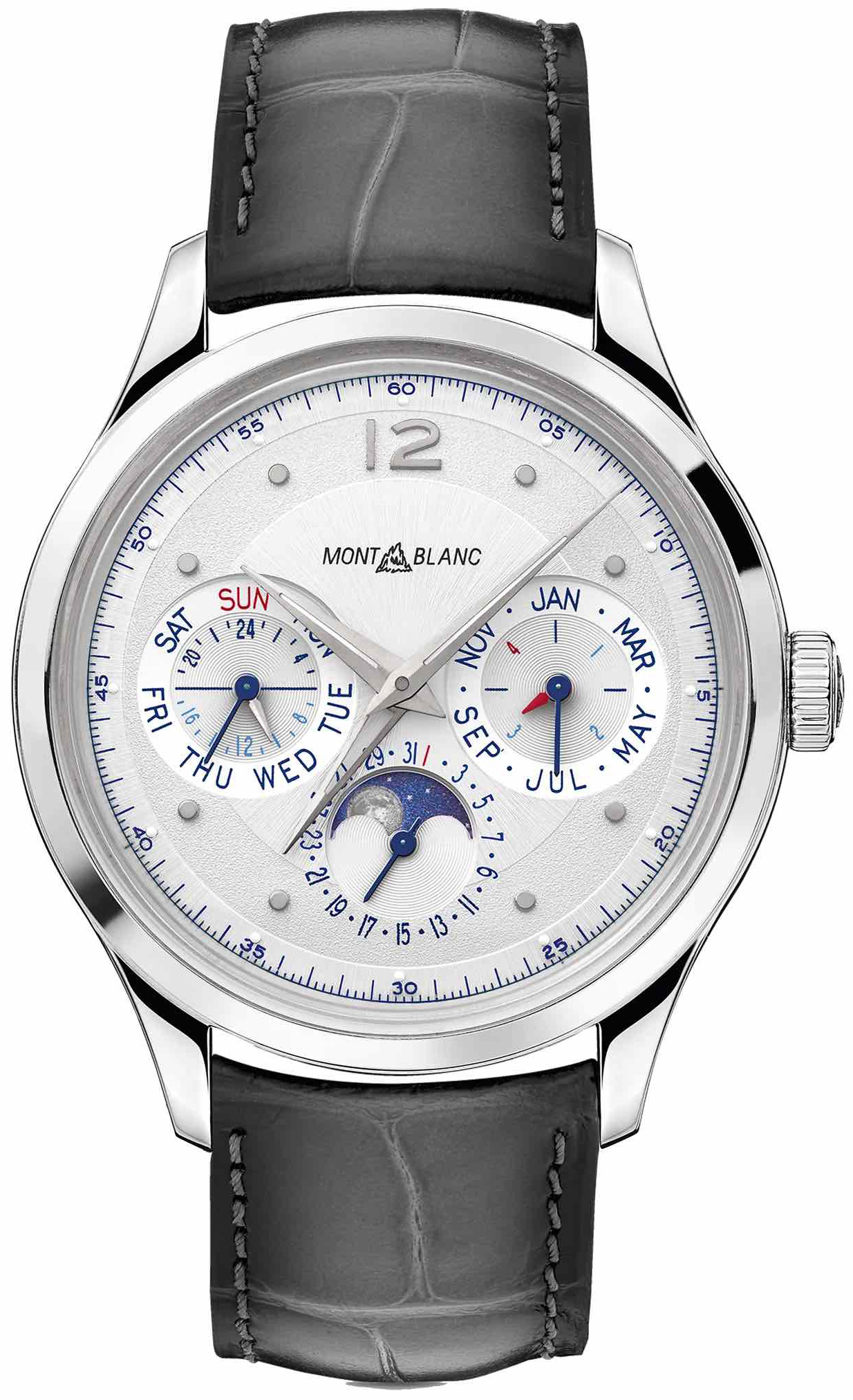 Montblanc Herrklocka 119925 Heritage Silverfärgad/Läder Ø40 mm - Montblanc