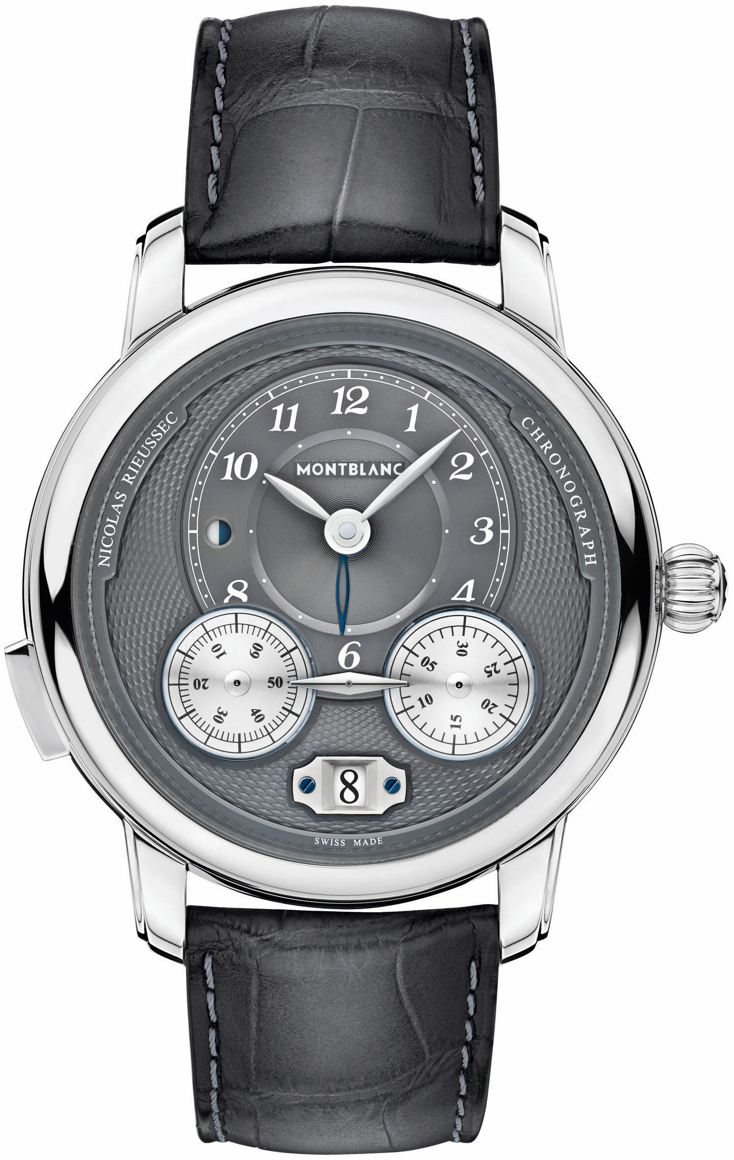 Montblanc Herrklocka 119954 Star Grå/Läder Ø44.8 mm - Montblanc