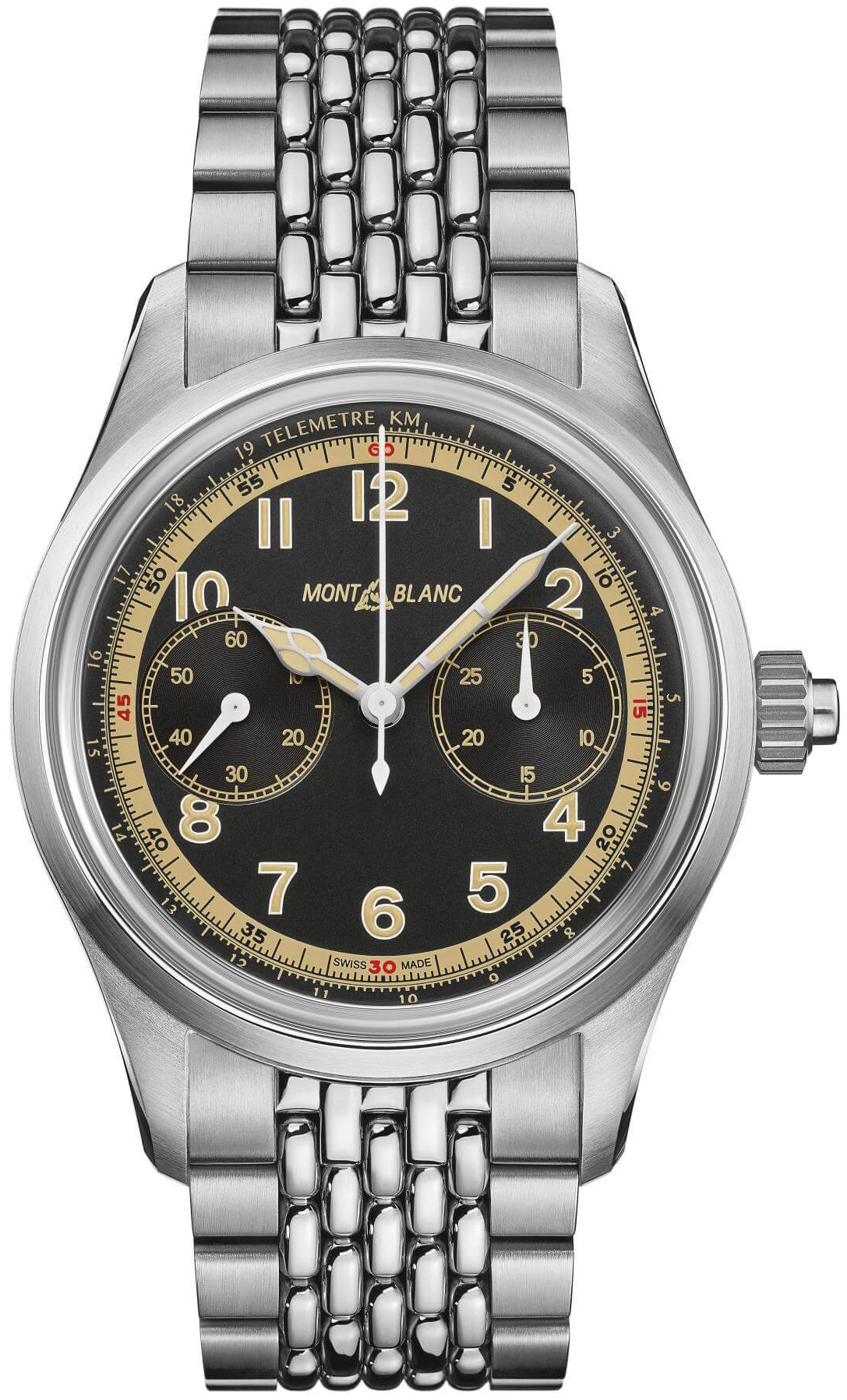 Montblanc 1858 Herrklocka 125582 Svart/Stål Ø42 mm - Montblanc