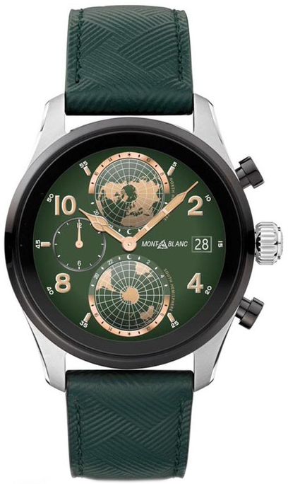 Montblanc Herrklocka 129269 Summit Grön/Läder Ø42 mm - Montblanc